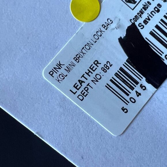 Kurt Geiger MINI BRIXTON LOCK Leather BAG Pink NEW MSRP $215 Missing Lock - Picture 6 of 11